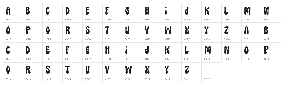 Smashing Bricks Character Map