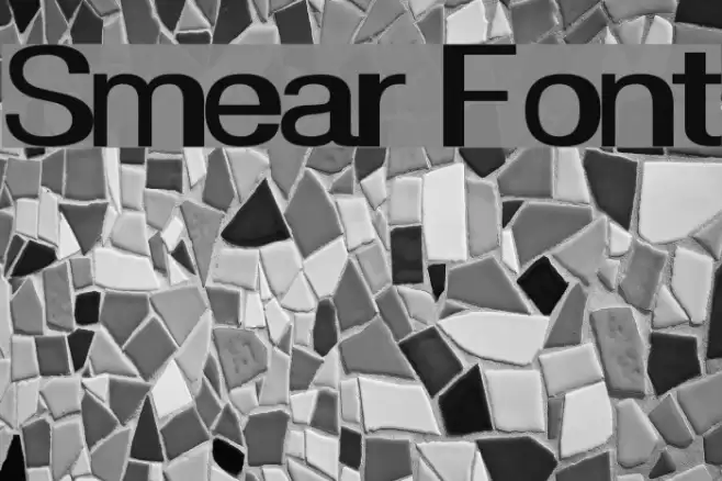 Smear Font examples