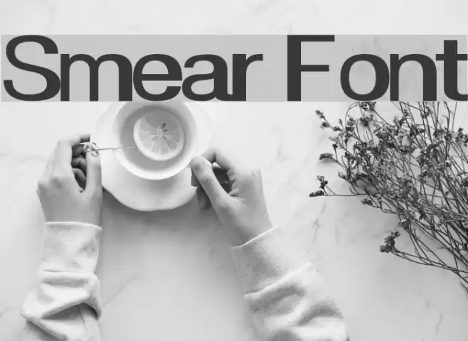 Smear Font examples