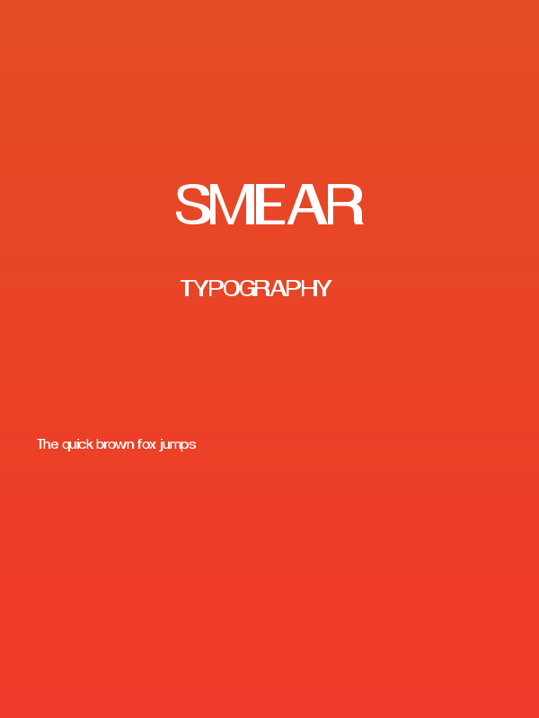 Smear Poster