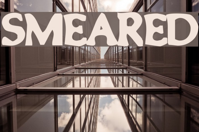 Smeared Font examples