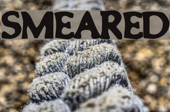 Smeared Font examples