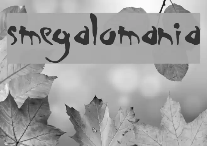 Smegalomania Fonte examples