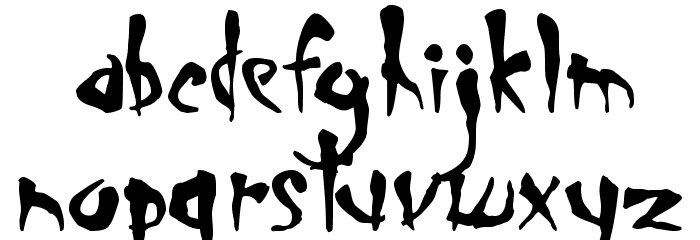 Smegalomania Font LOWERCASE