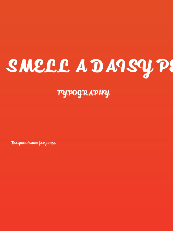 Smell a Daisy Personal Use Poster