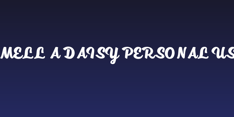 Smell a Daisy Personal Use Social Header