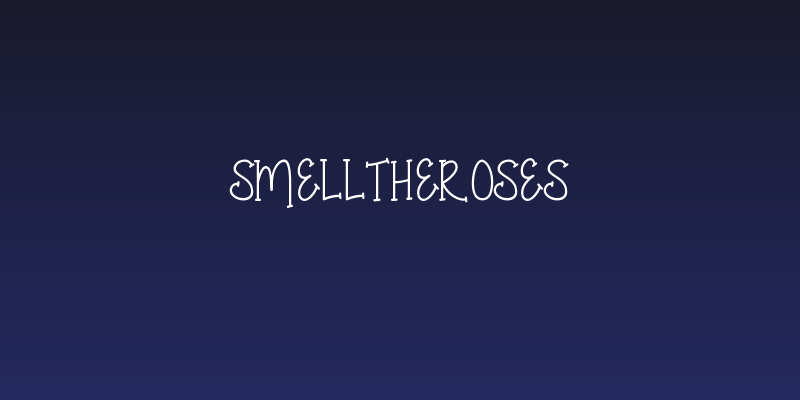 SmellTheRoses Social Header