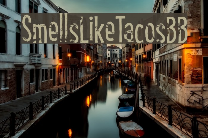 SmellsLikeTacosBB Font examples