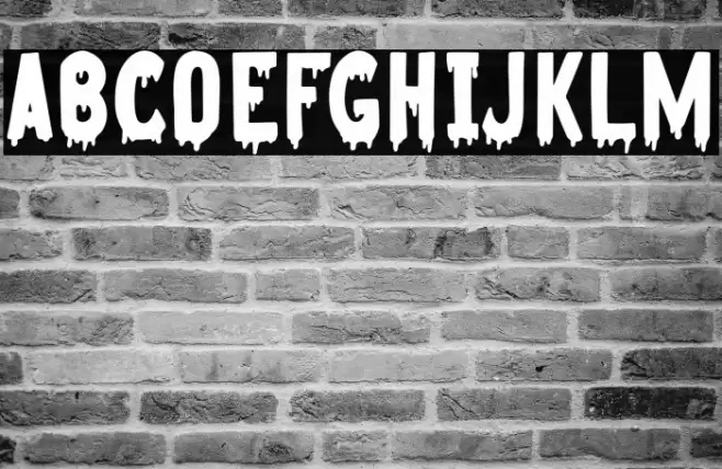 Smelly Blood - Personal Use Font examples