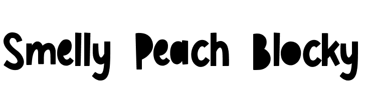 Smelly Peach Blocky  Descarca Fonturi Gratis