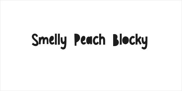 Smelly Peach Blocky Logo