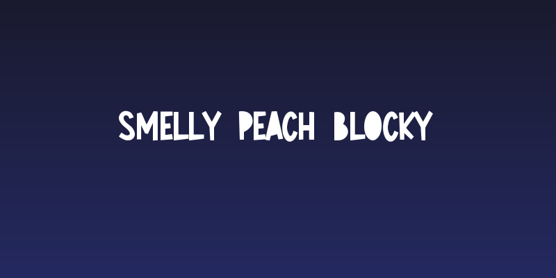 Smelly Peach Blocky Social Header