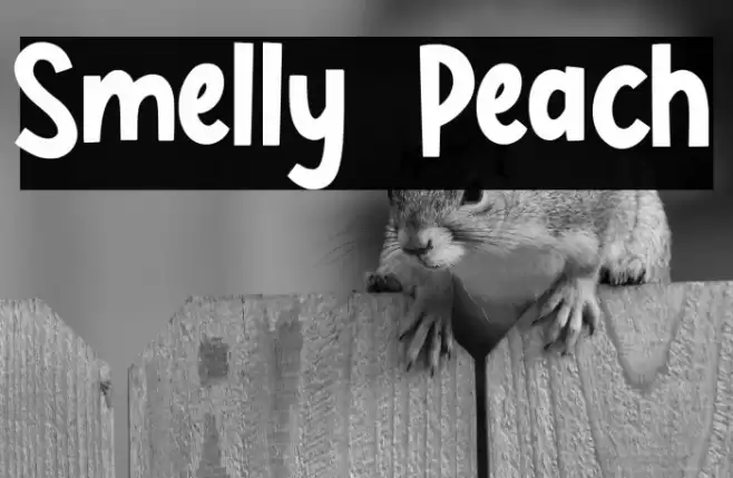 Smelly Peach Font examples