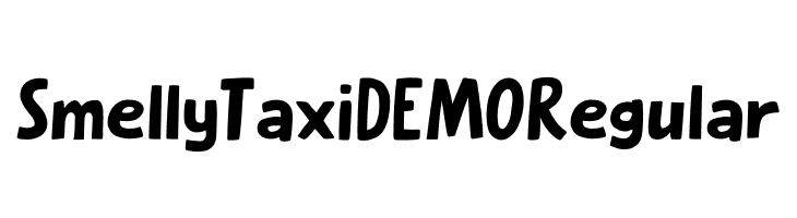 Smelly Taxi DEMO Regular  フリーフォントのダウンロード
