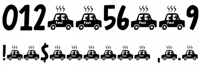 Smelly Taxi DEMO Regular 字体 其它煤焦