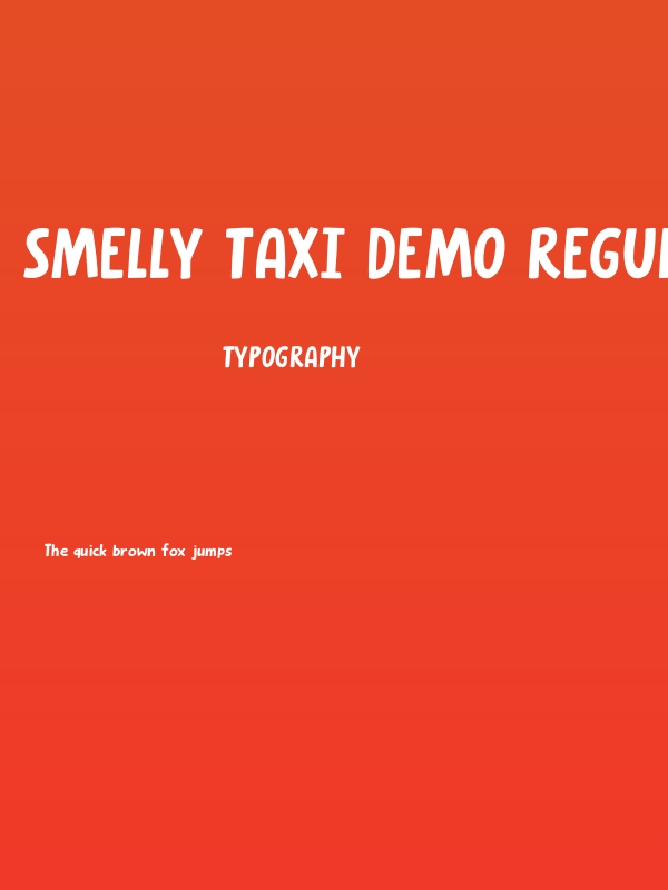 Smelly Taxi DEMO Regular Poster
