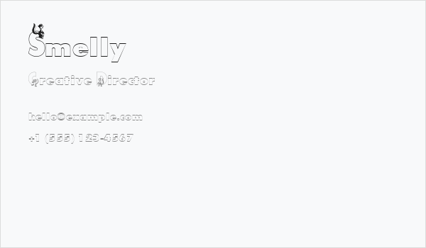 Smelly Business Card