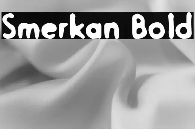 Smerkan Bold Font examples