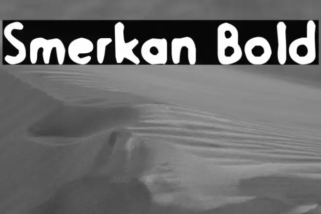 Smerkan Bold Font examples