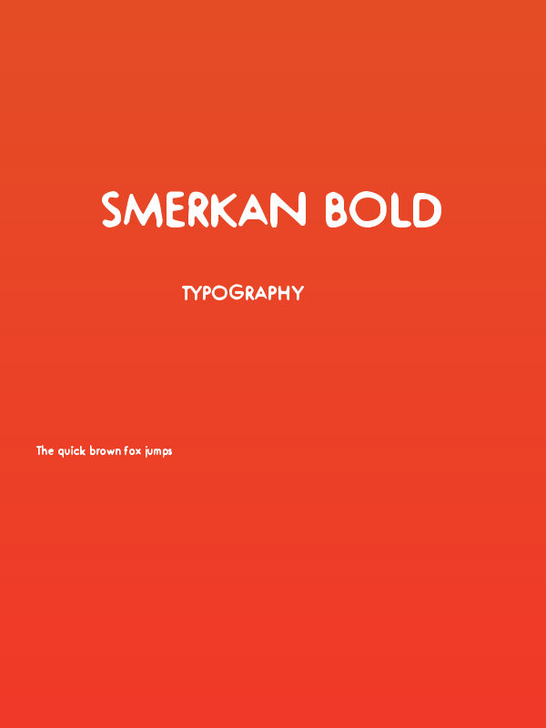 Smerkan Bold Poster