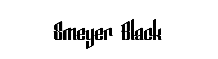 Smeyer Black  Frei Schriftart Herunterladen