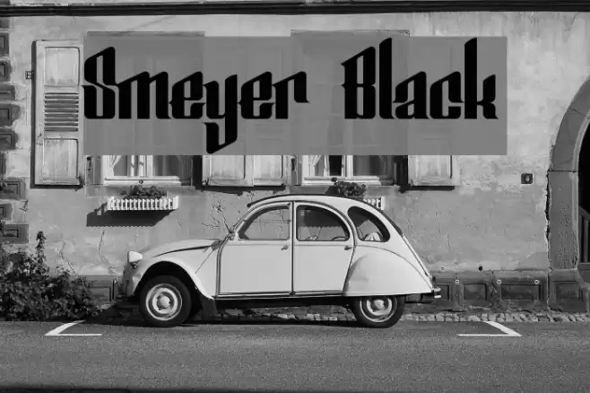 Smeyer Black Font examples