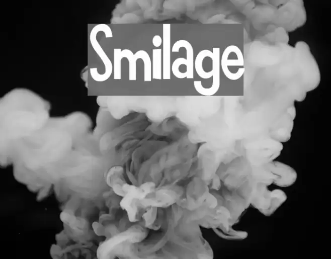 Smilage Schriftart examples