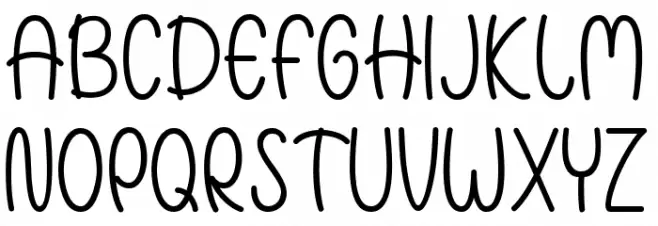 Smile Abe Font UPPERCASE