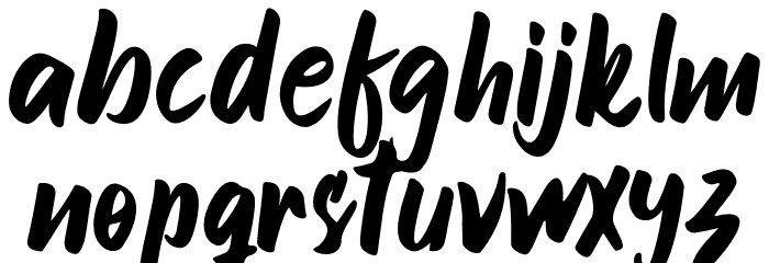 Smile Candy Font LOWERCASE