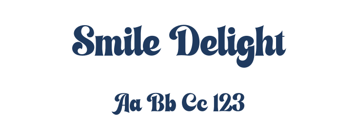 Smile Delight Font Preview