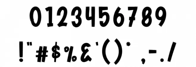 Smile Ghost Font OTHER CHARS