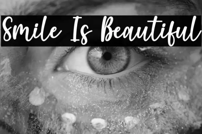 Smile Is Beautiful Caratteri examples