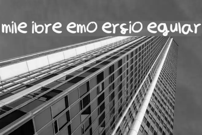 Smile Libre Demo Versio Regular Schriftart examples