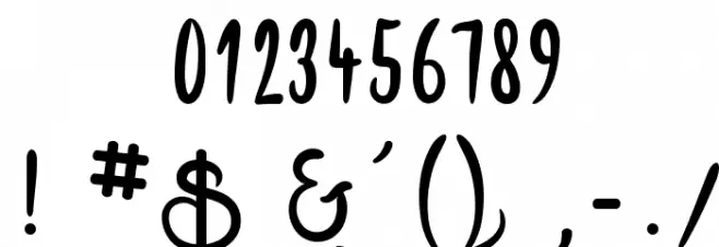 Smile Parade Font OTHER CHARS