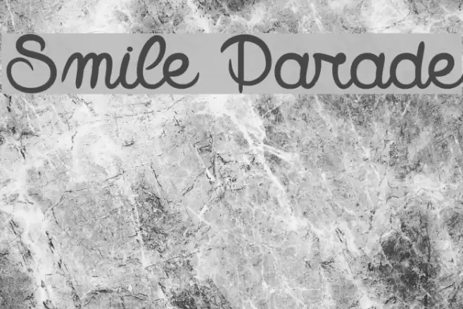 Smile Parade Font examples