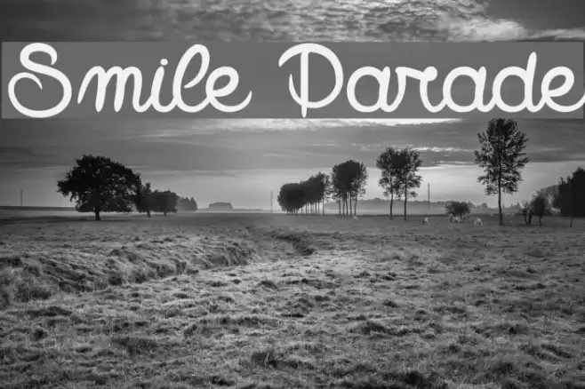 Smile Parade Font examples