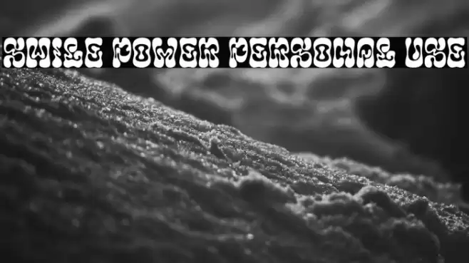 Smile Power Personal Use Schriftart examples