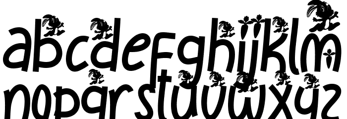 Smile Rabbit Font LOWERCASE