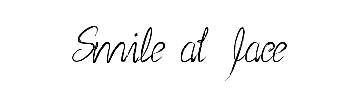 Smile at face  フリーフォントのダウンロード