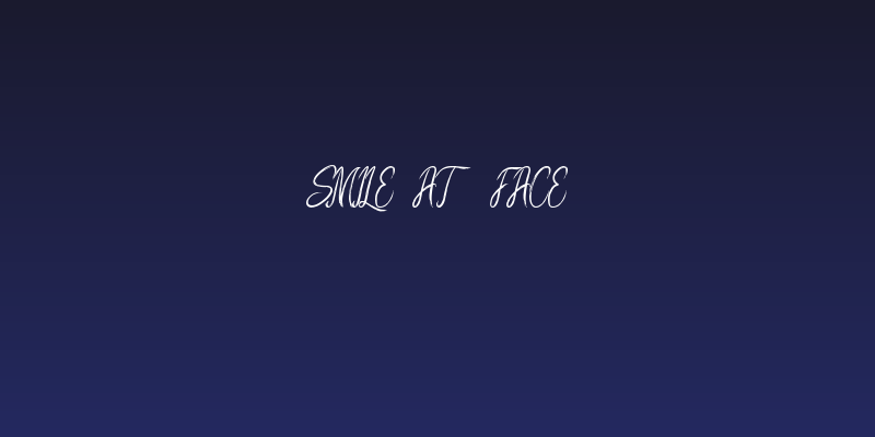 Smile at face Social Header
