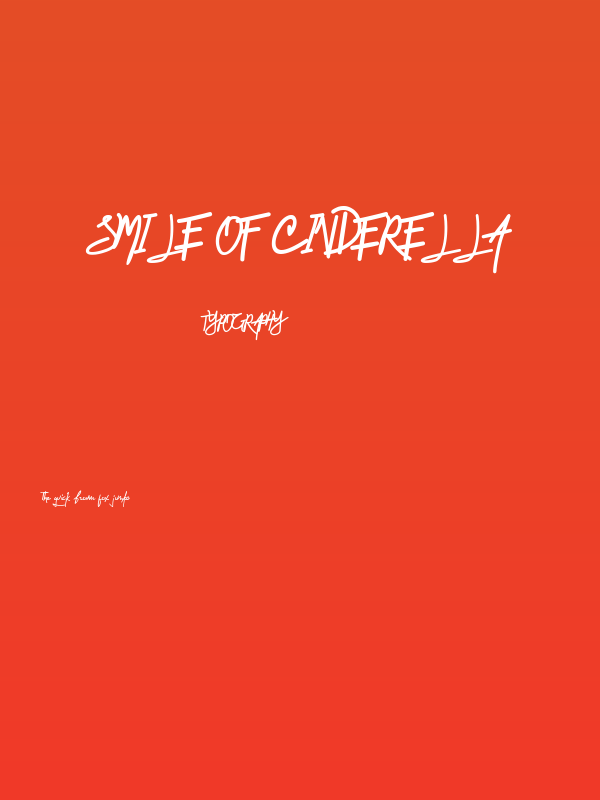 Smile of Cinderella Poster