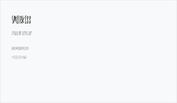 Smilekiss Business Card