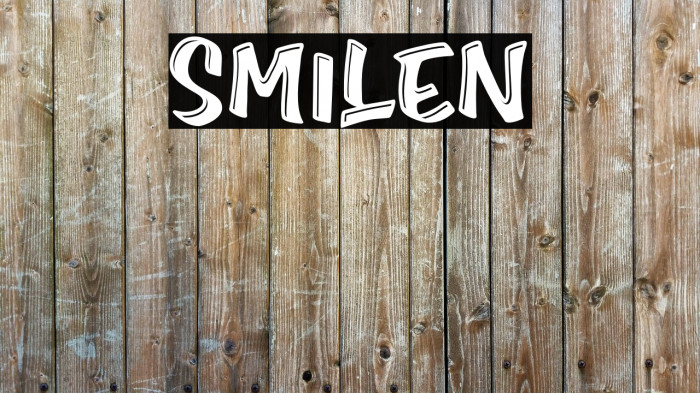 Smilen Font examples