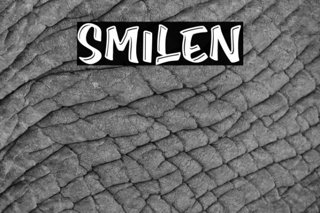 Smilen Font examples