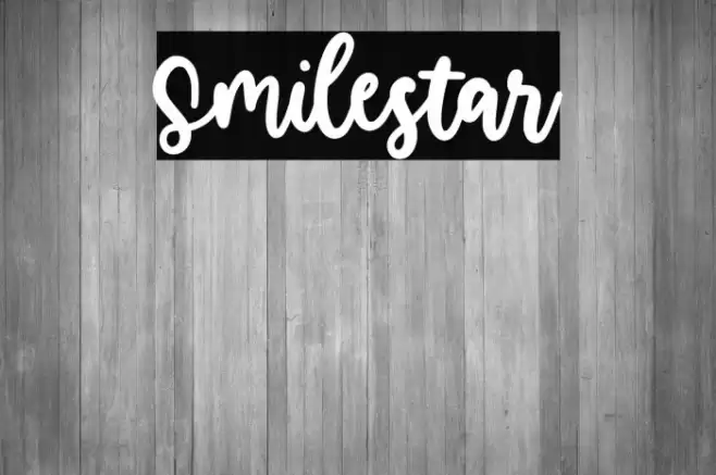 Smilestar Font examples