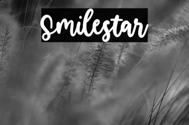 Smilestar Font examples