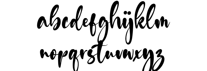 Smilewave Font LOWERCASE