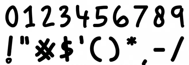 Smiley Cat Font OTHER CHARS