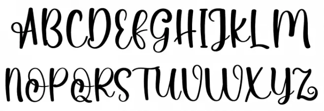 Smiley Face Font UPPERCASE