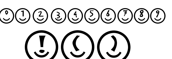 Smiley Faces Font OTHER CHARS
